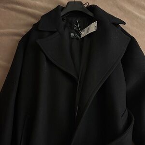 Mango MAXI LAPEL MANTECO WOOL COAT